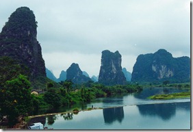 Yangshuo - Mountains with river 1 